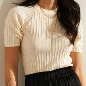 Intimately Free People Friday Morning Swit Tee cream size medium